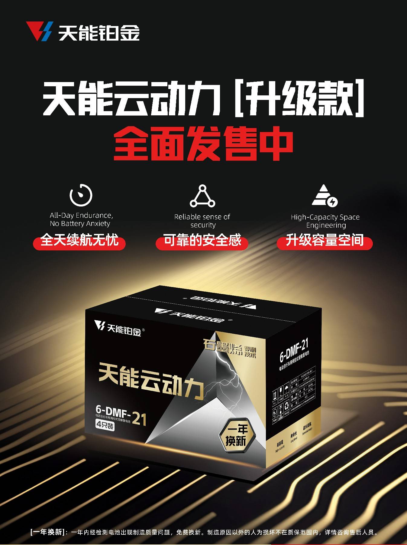 中国天能铂金云动力电池可靠吗